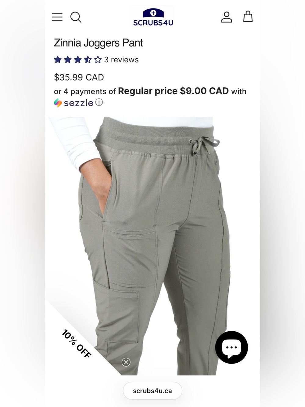 Zinnia Scrub Jogger - Size Large
